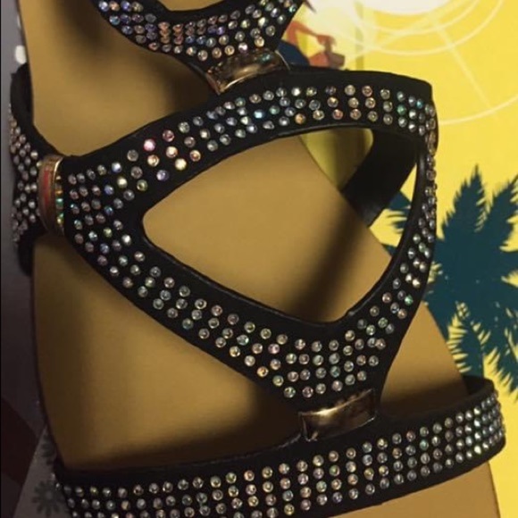 Zip back gladiator sandals black - Picture 7 of 11